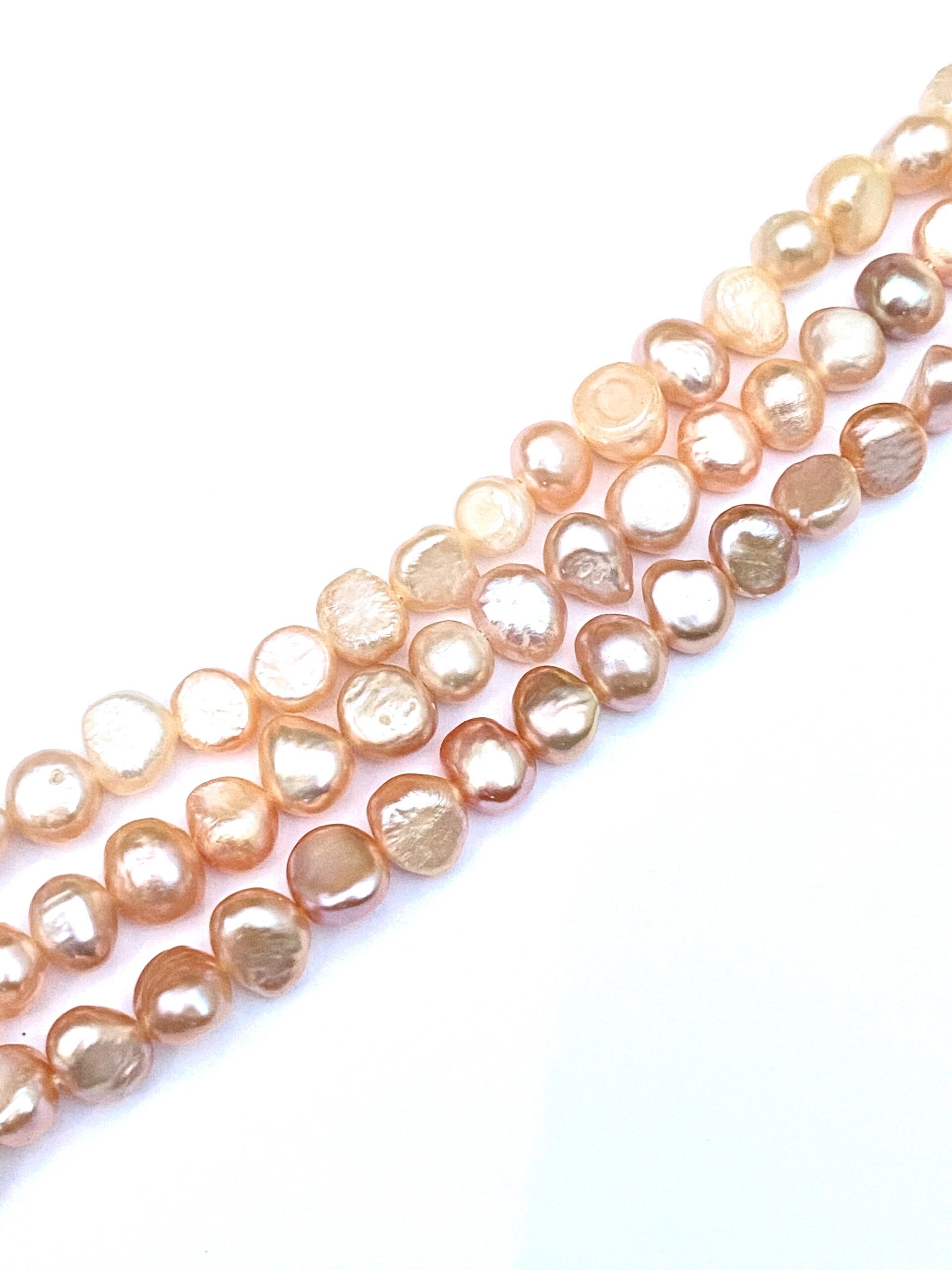 Zoetwater parels pink 7 - 8 mm