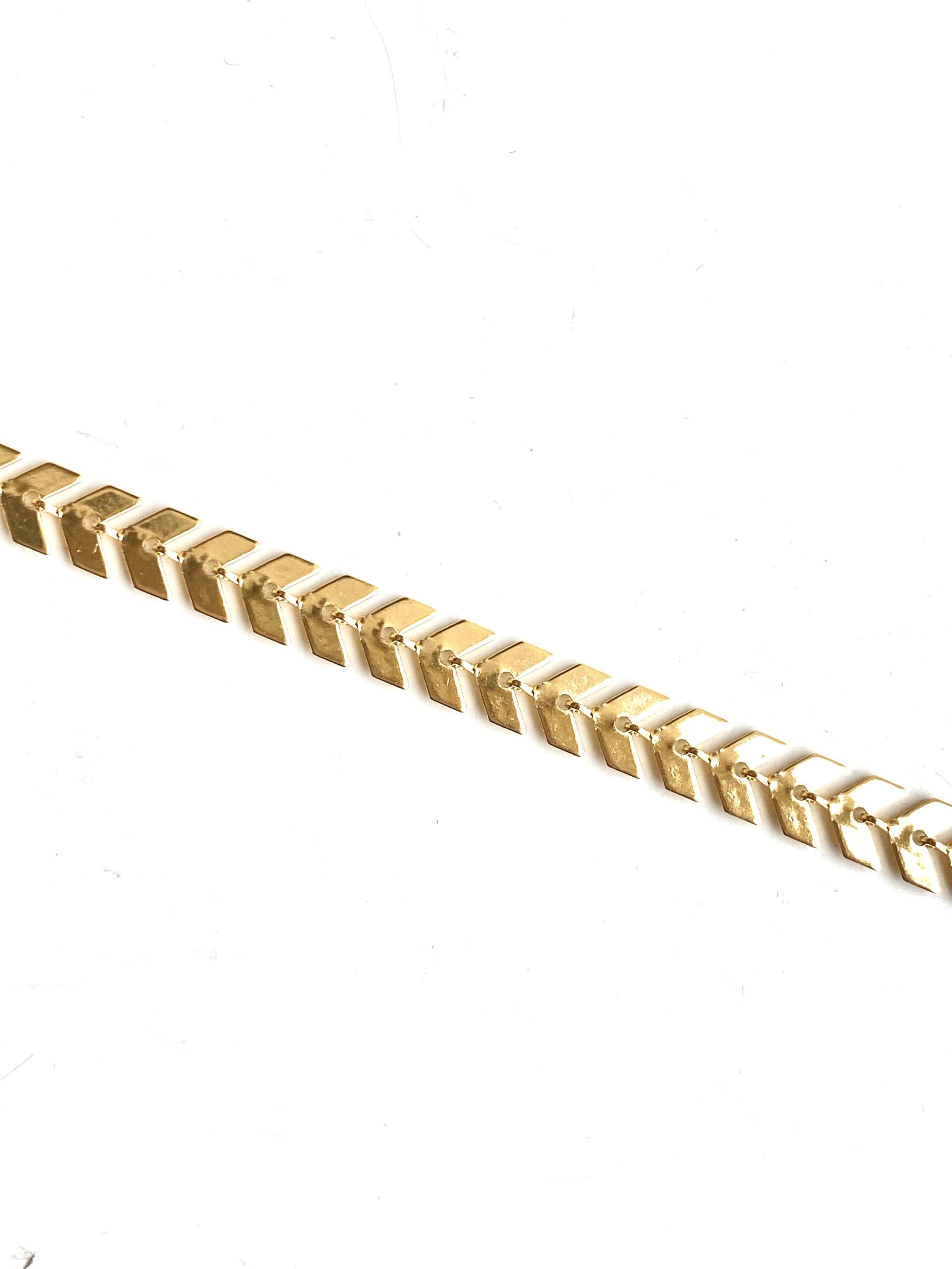 Stainless steel jasseron arrow goud