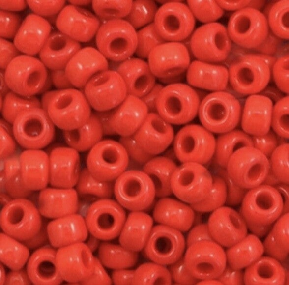 Miyuki 6/0 4mm rocailles Opaque red 6-408