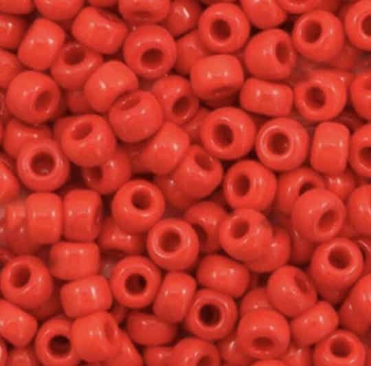 Miyuki 6/0 4mm rocailles Opaque red 6-408