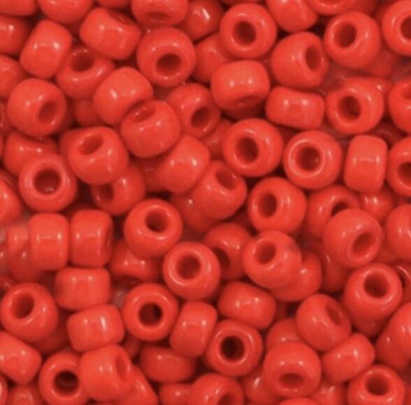 Miyuki 6/0 4mm rocailles Opaque red 6-408