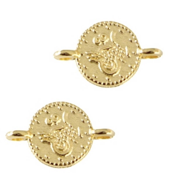 DQ muntje tussenstuk goud