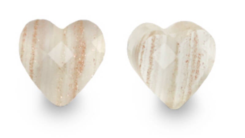 Facet kralen heart glitter-crystal