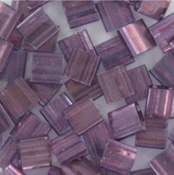 Mituki tila 5x5mm Gold luster light amethyst 