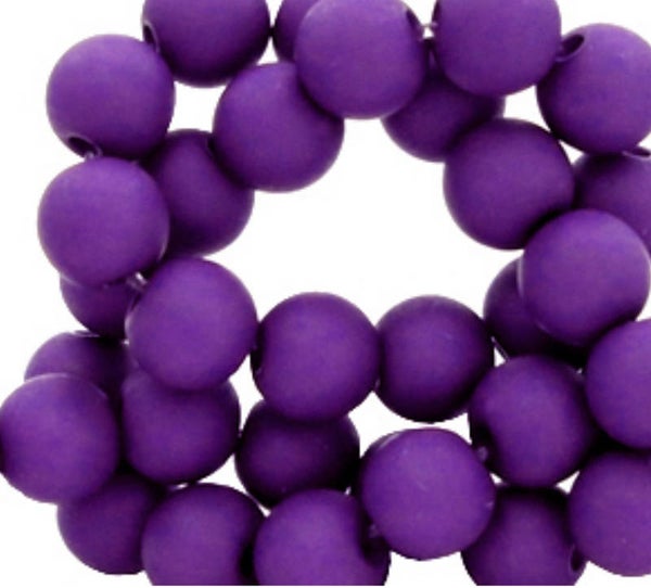 6mm Acryl kralen matt tillandsia purple