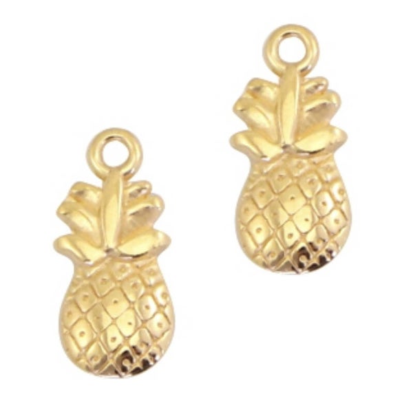 DQ ananas goud 19x9mm 