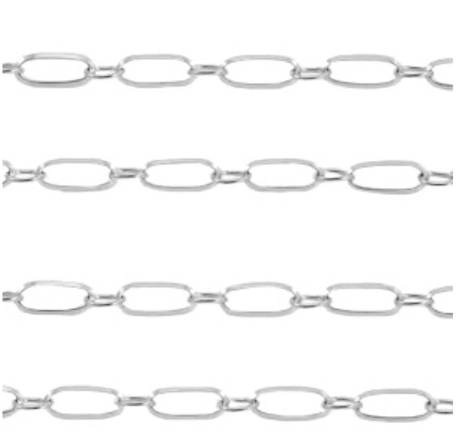 Stainless steel Jasseron schakel 10x4 mm