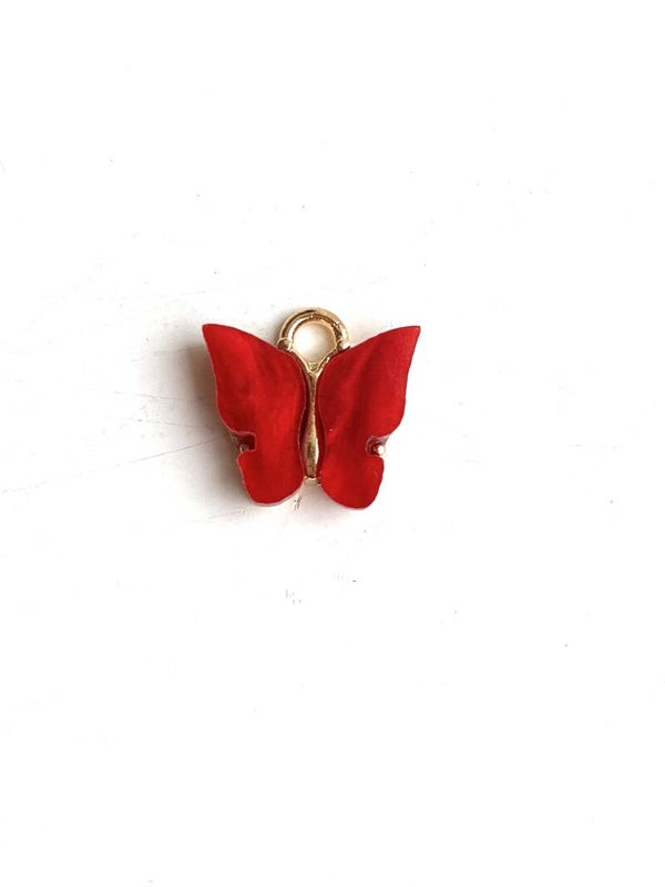 Bedel / hanger Butterfly Red - Gold