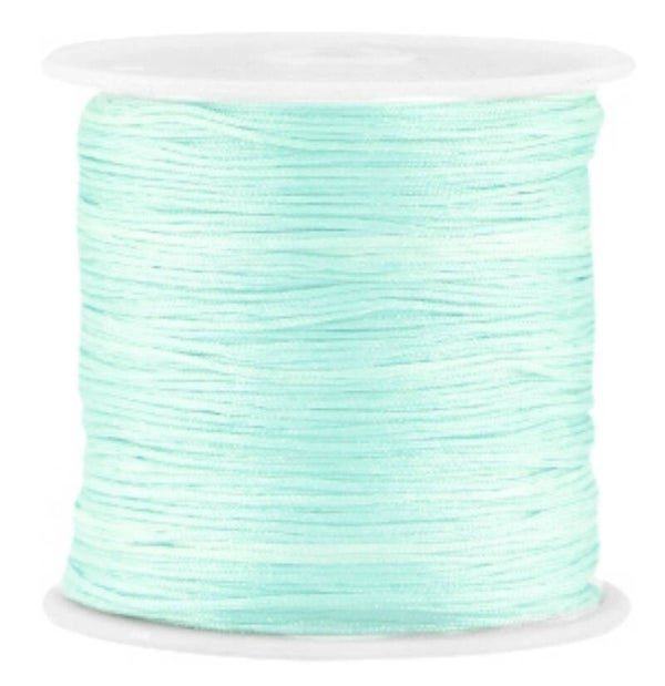 Satijn Macramé draad 0.8mm Light crysolite green