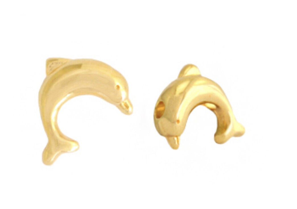 DQ metaal kraal Dolfijn