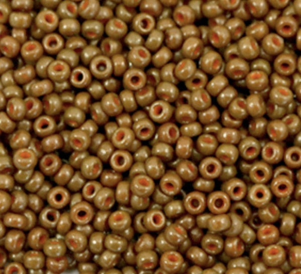 Miyuki 11/0 2mm rocailles opaque cognac