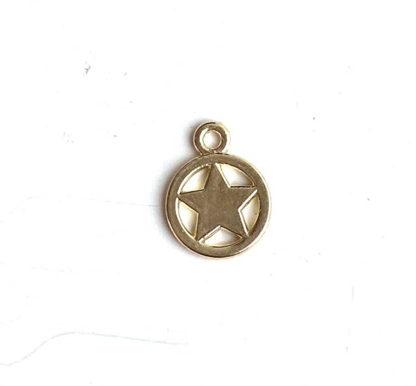 Bedel / hanger star circle Gold