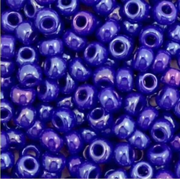 Miyuki 6/0 4mm rocailles Opaque luster cobalt blue 6-1945