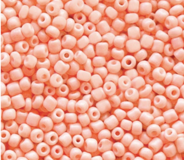 Rocailles 12/0 2mm light coral rose