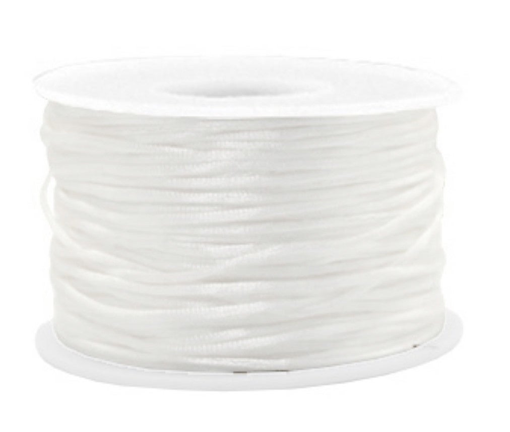 Macrame satijnkoord 1,5mm white
