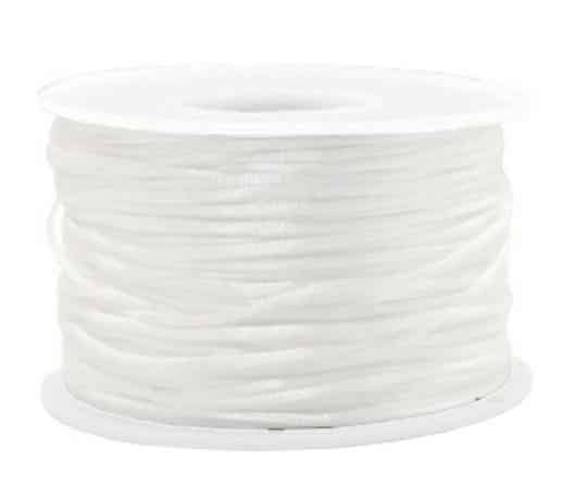 Macrame satijnkoord 1,5mm white