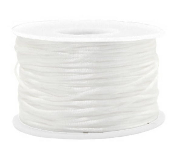 Macrame satijnkoord 1,5mm white