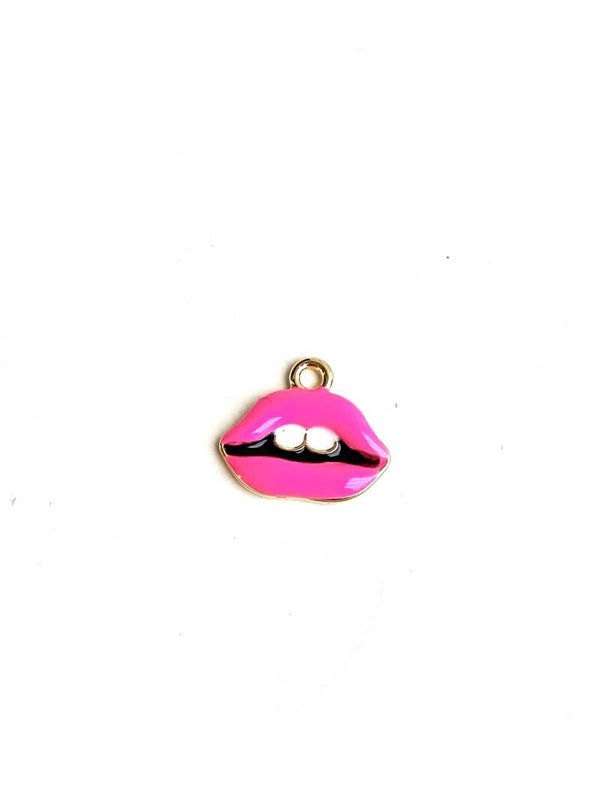 Bedel / hanger mond goud / Roze
