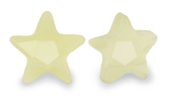 Facet kralen star vanilla yellow