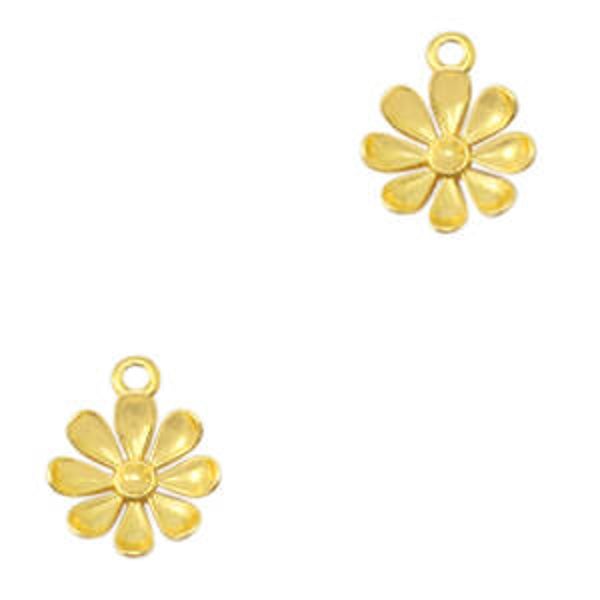 DQ flower Goud (nikkelvrij)