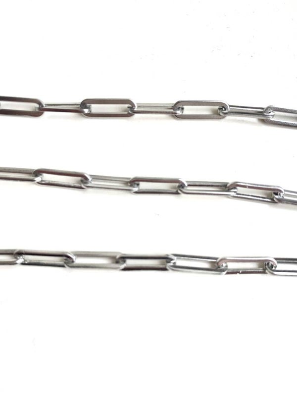 Stainless steel Jasseron 4x14mm zilver