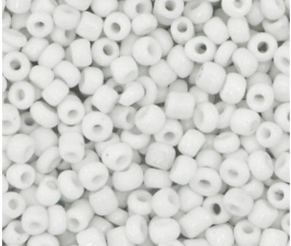 Rocailles 8/0 3mm cloud white
