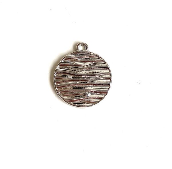 Bedel / coin 3D waves zilver