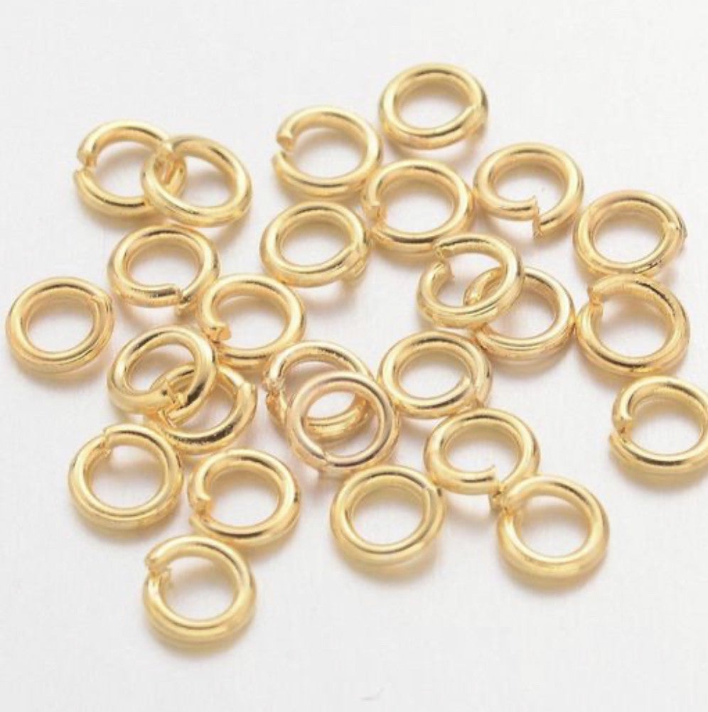 Buigringen 3 mm goud. 75 stuks 