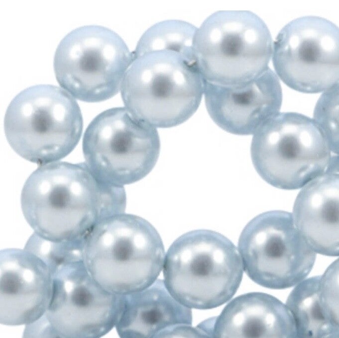 Design quality glasparels 6mm sky blue