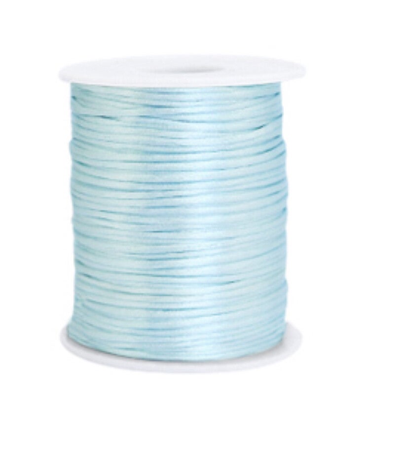 Satijn koord 1,5 mm Ice blue 4 meter 