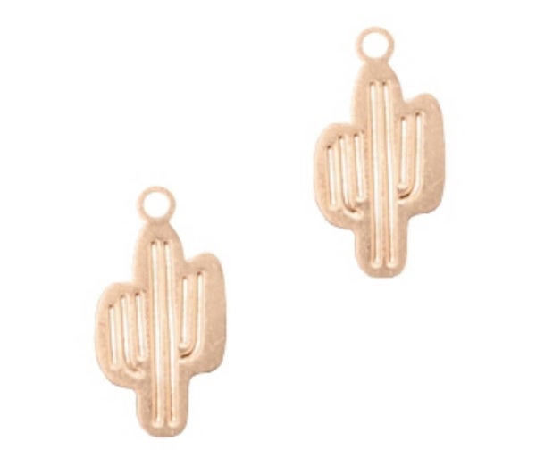Bohemian hanger / bedel cactus rosé goud 