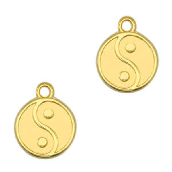 DQ Yin & Yang symbol goud