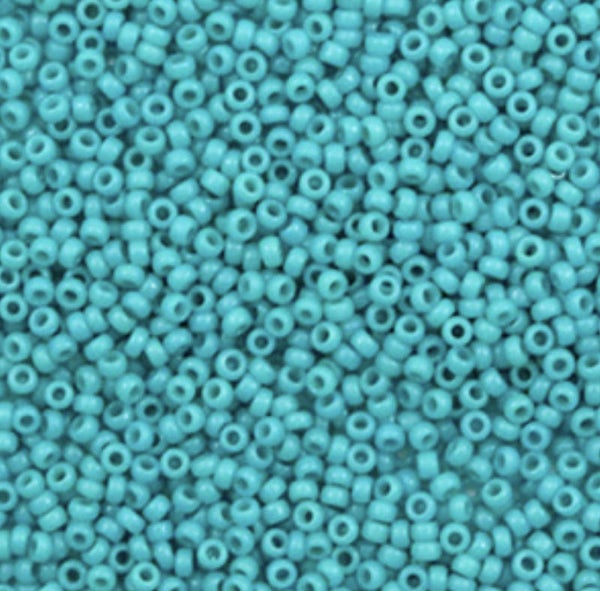 Miyuki Rocailles 15/0 duracoat opaque azure