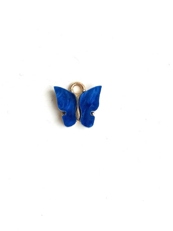 Bedel / hanger Butterfly Blue - Gold