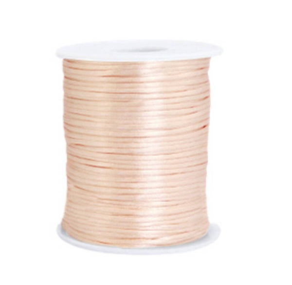 Satijn koord 1,5 mm Peachy pink 4 meter