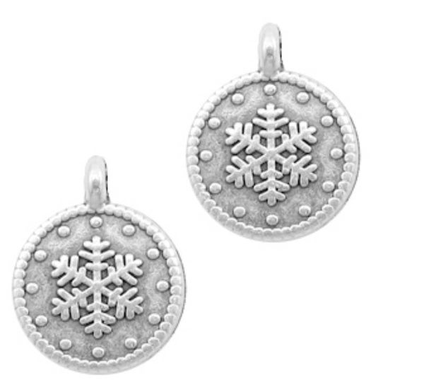 DQ bedel snowflake zilver 12mm