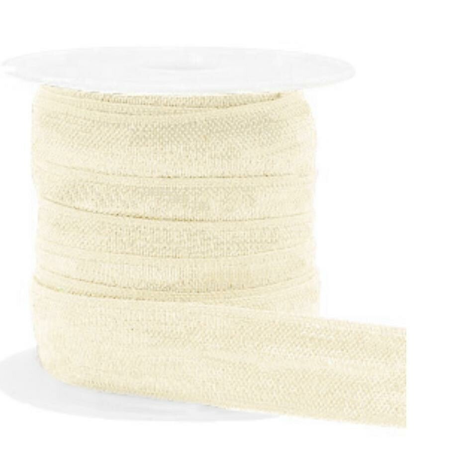 Elastisch Ibiza lint silk white