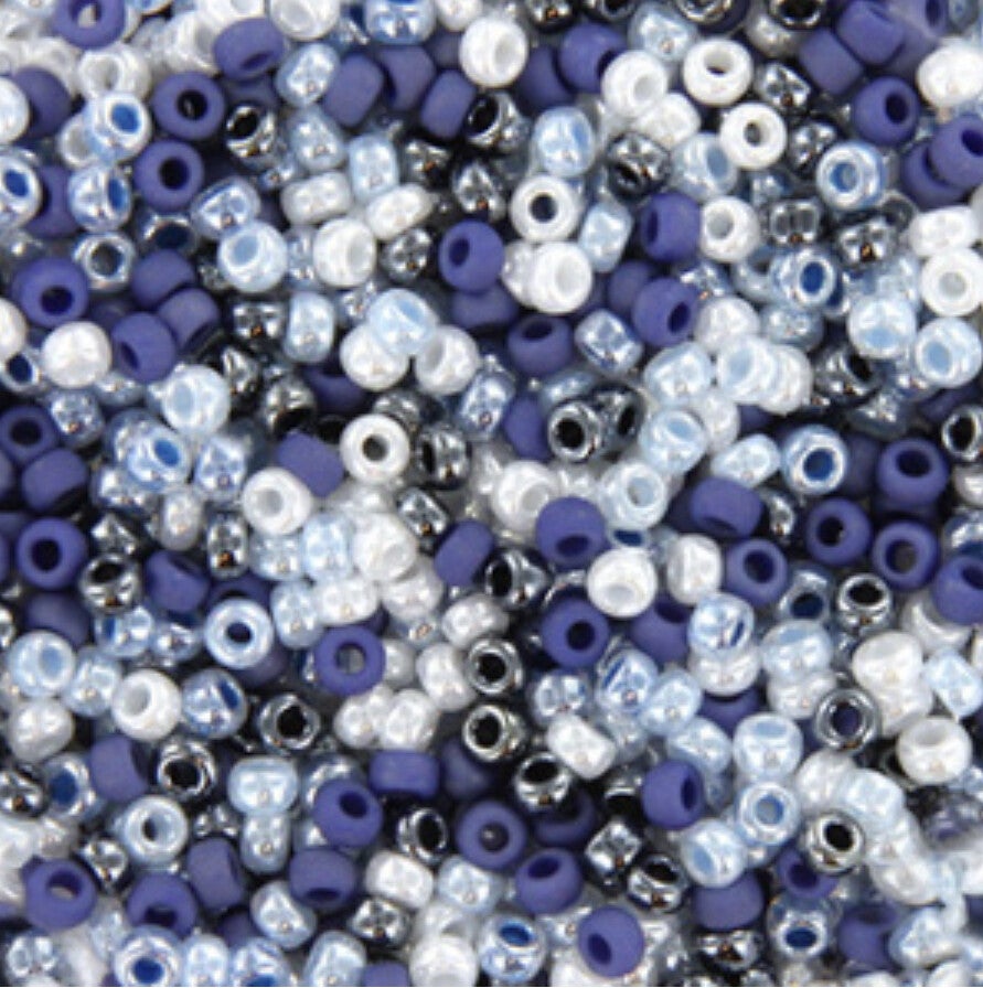 Miyuki rocailles 11/0 2mm Blue Wonder 11-mix80