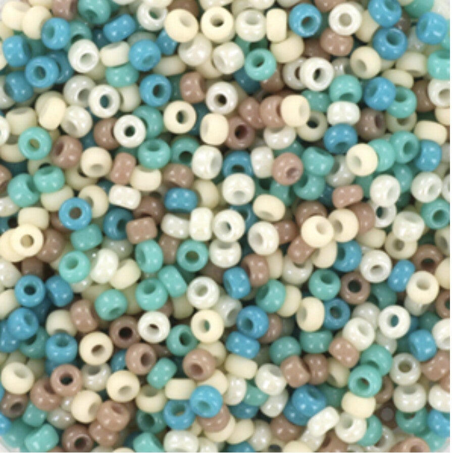 Miyuki rocailles 11/0 2mm Tropical Blue 11-mix44