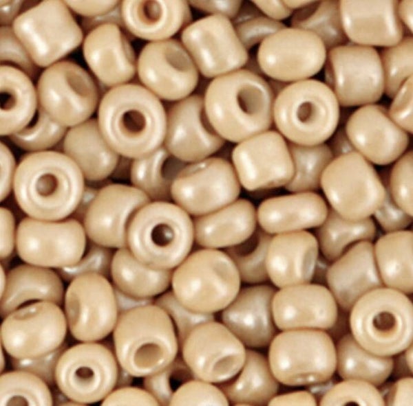 Rocailles 4mm cream light brown 