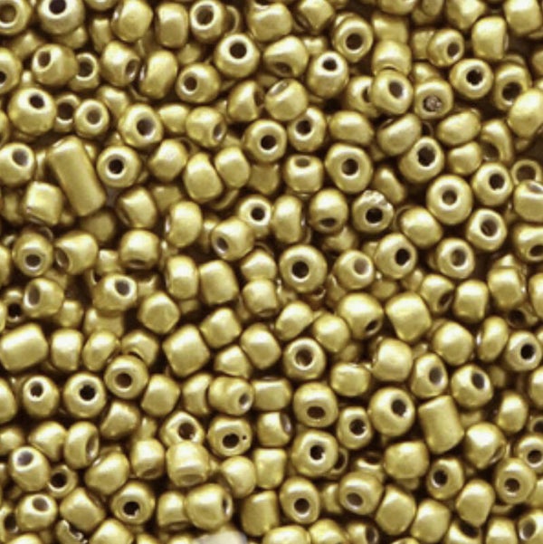 Rocailles 2mm Antique Gold Metallic