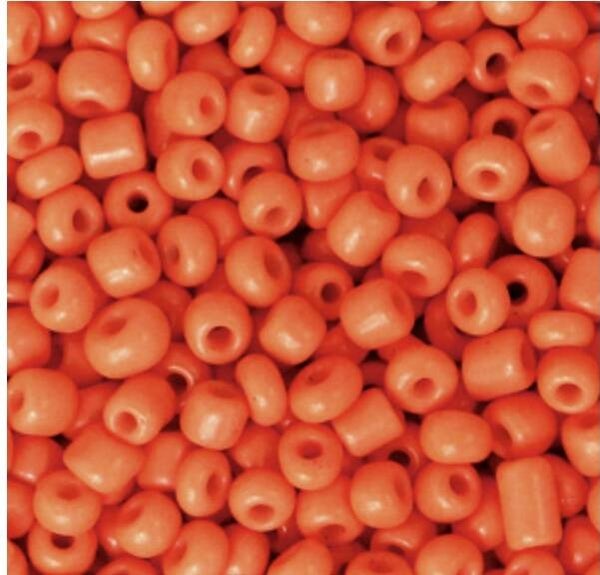 Rocailles 8/0 (3mm) Fiery orange