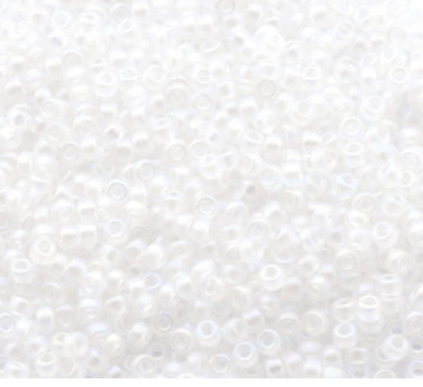 Miyuki 11/0 2mm rocailles white lined ab crystal