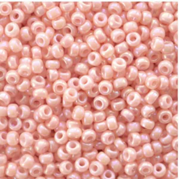 Miyuki 11/0 2mm rocailles opaque luster  tea rose 11-596