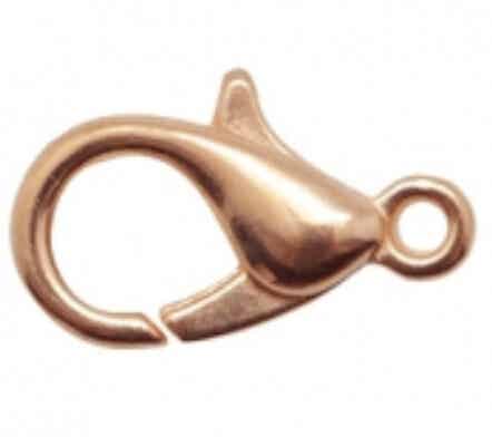 DQ karabijn slot 10 mm rosé goud