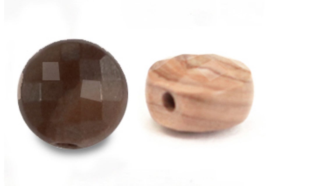 Natuursteen facet rond 7mm Rose brown