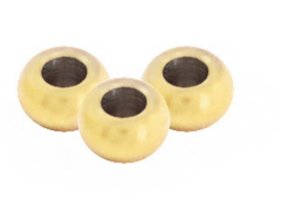 Stainless steel kralen 3mm  Rvs goud.