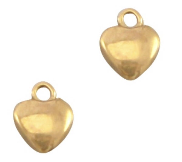 DQ bedel hartje goud 6mm. 