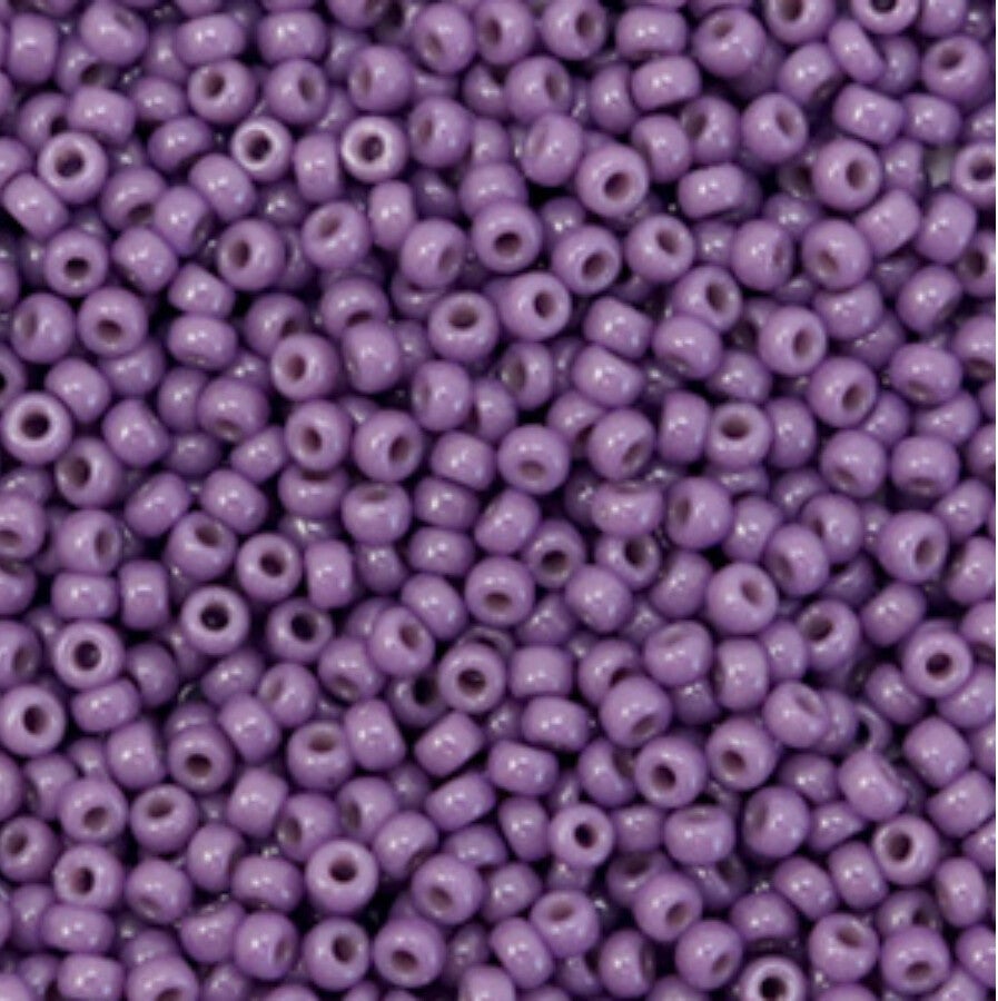 Miyuki 11/0 2mm duracoat opaque Anemone purple 11-4490