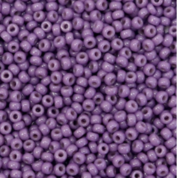 Miyuki 11/0 2mm duracoat opaque Anemone purple 11-4490